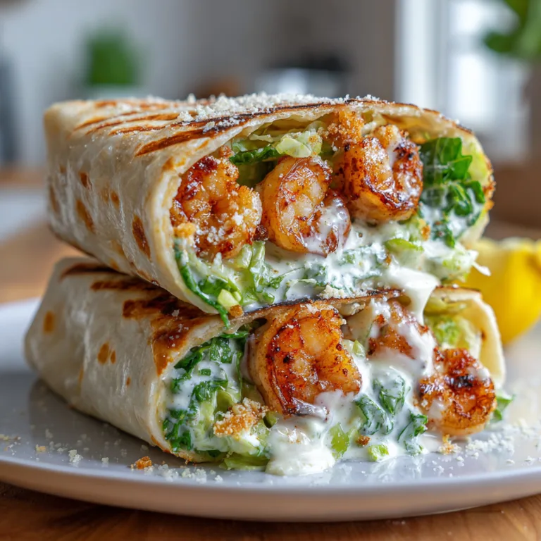 Grilled Shrimp Caesar Wraps Recipe