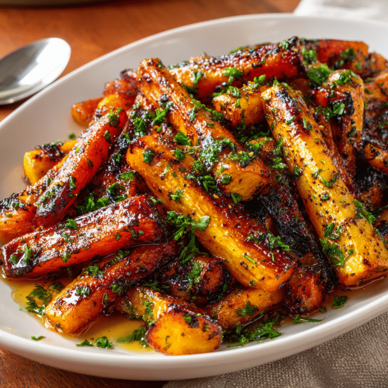 Maple Roasted Parsnips