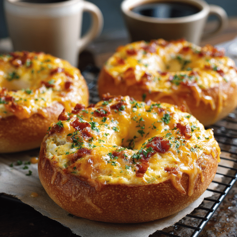 Quiche Stuffed Bagels