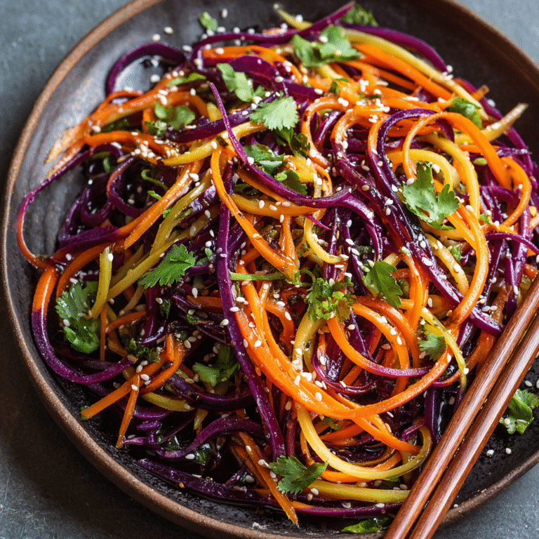 Rainbow Carrot Salad