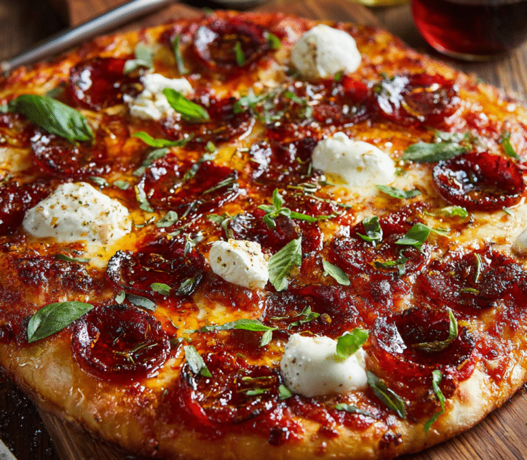 Hot Honey Ricotta Pizza