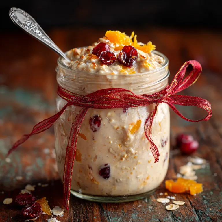 Cranberry Orange Overnight Oats Recipe