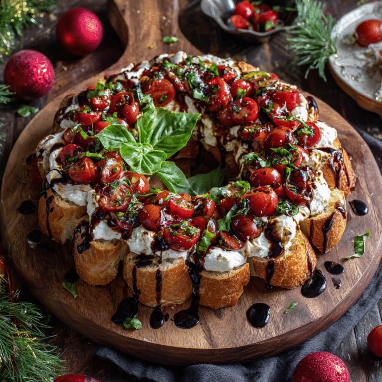 Caprese Christmas Wreath