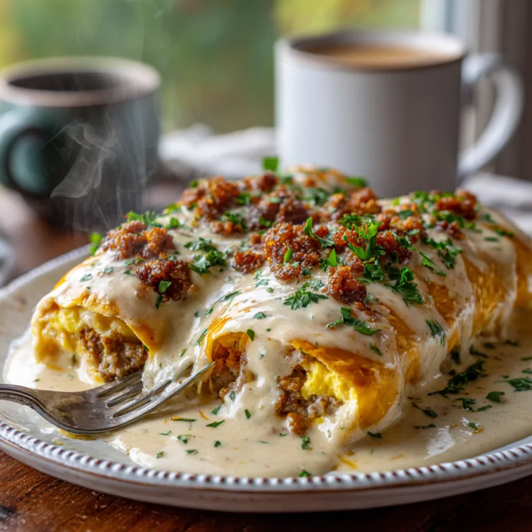 Southern Breakfast Enchiladas with Sausage Gravy Recipe