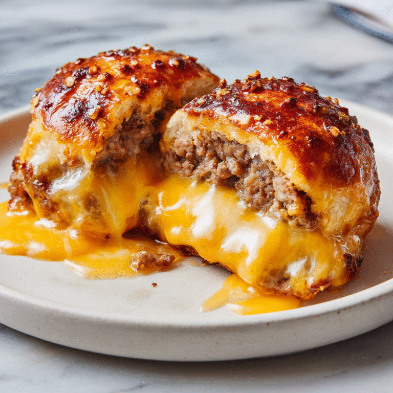 Stuffed Cheeseburger Pretzel Bombs