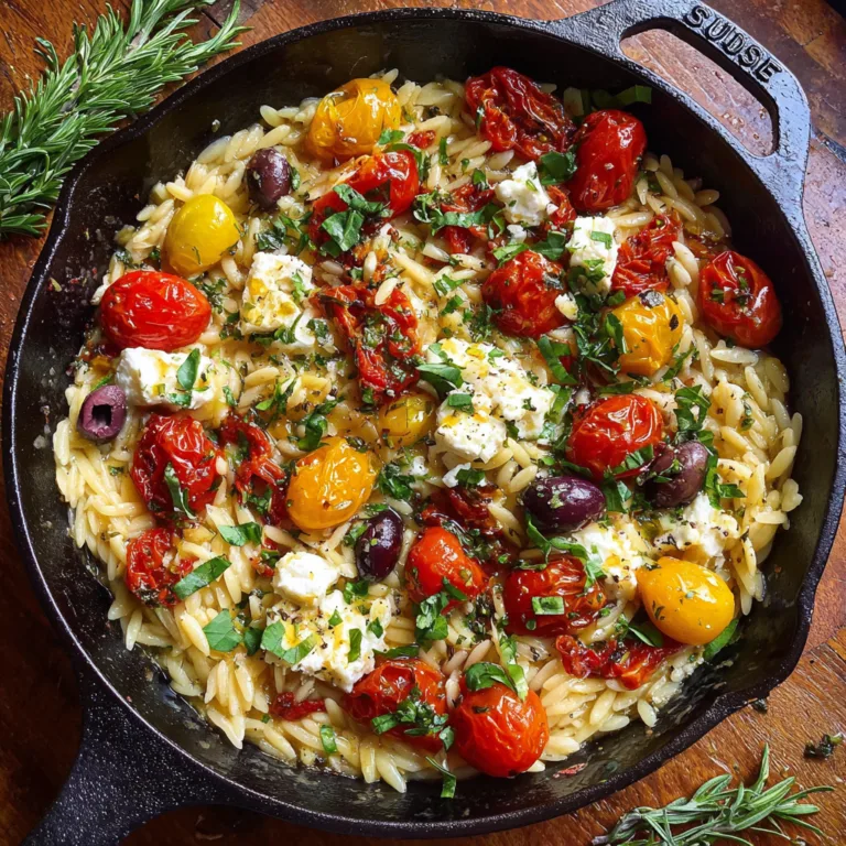 One-Pot Mediterranean Orzo Skillet