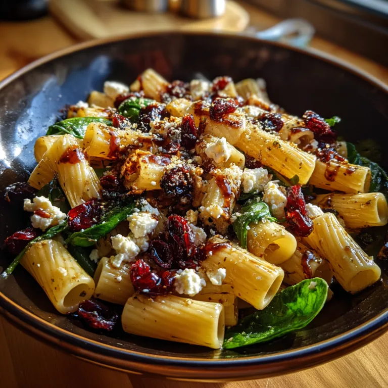 Feta & Cranberry Rigatoni Salad Recipe