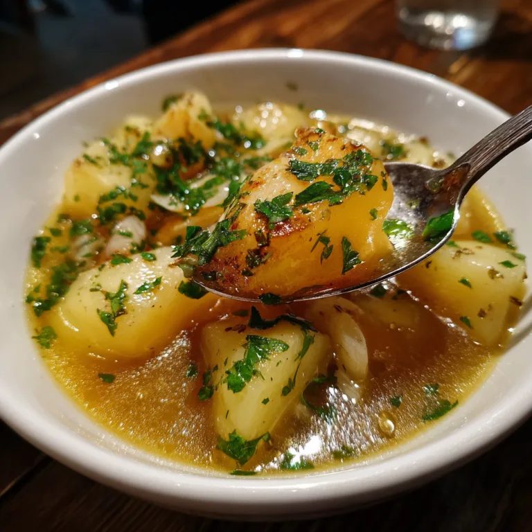 Hangover Cure Garlic Potato Soup