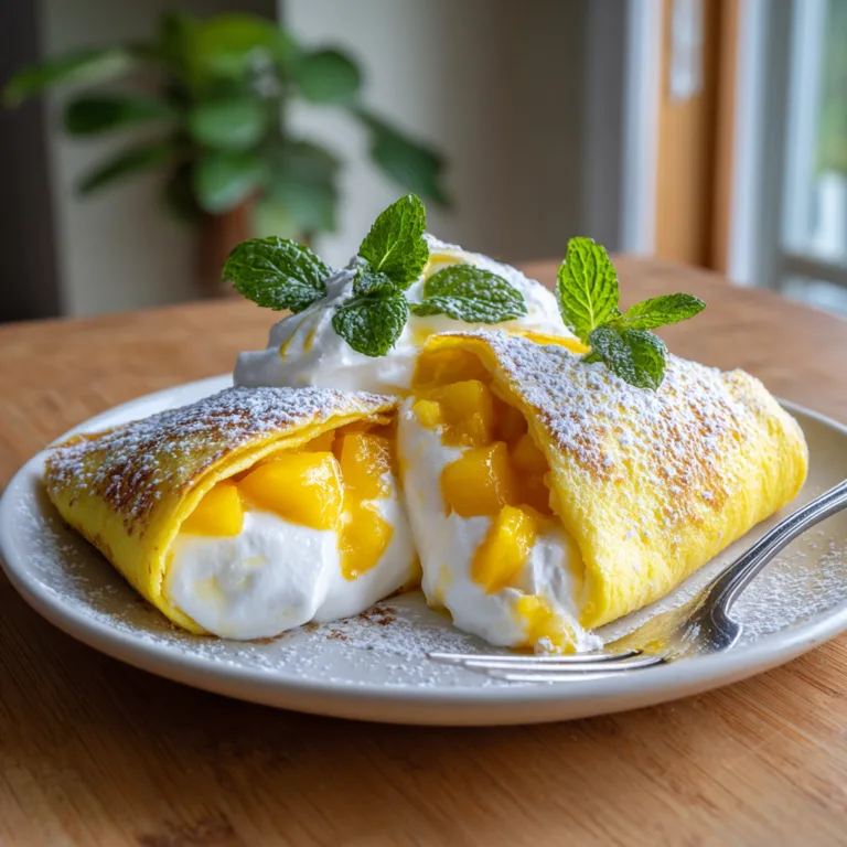 Hong Kong-Style Mango Pancakes