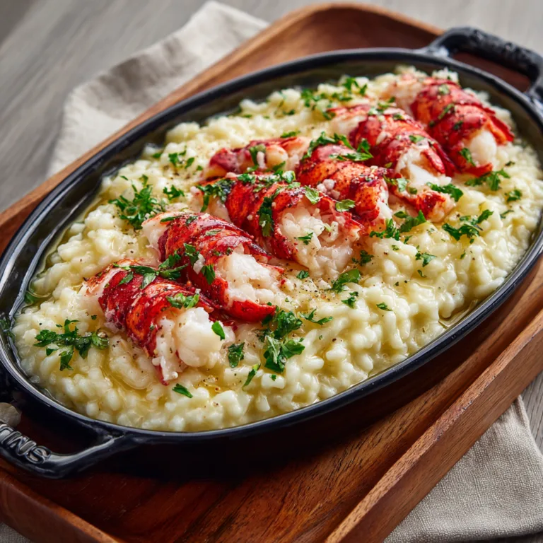 Luxurious Lemon Butter Lobster Risotto
