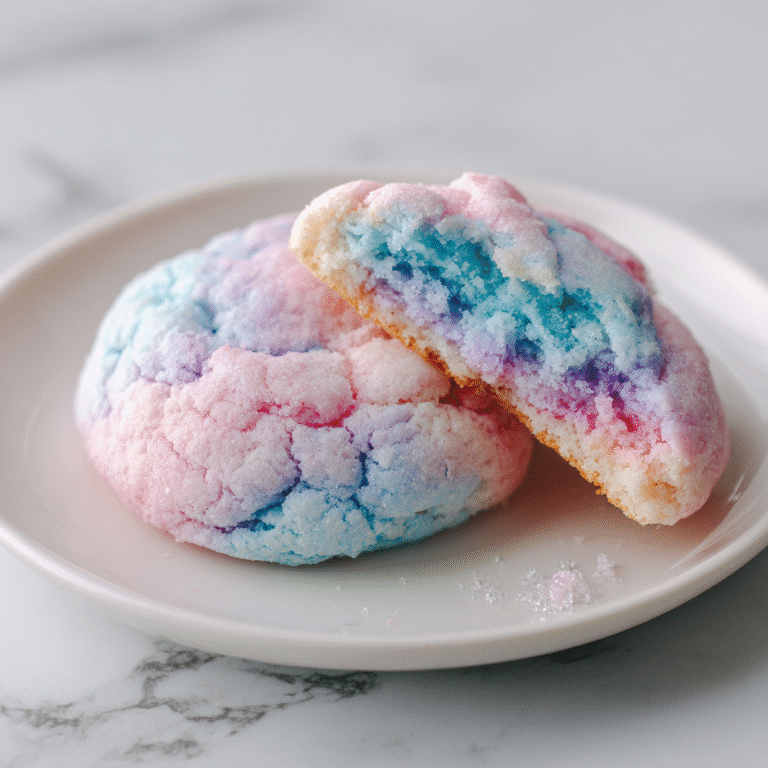Swirled Cotton Candy Cookies