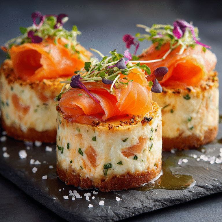 Smoked Salmon Cheesecakes