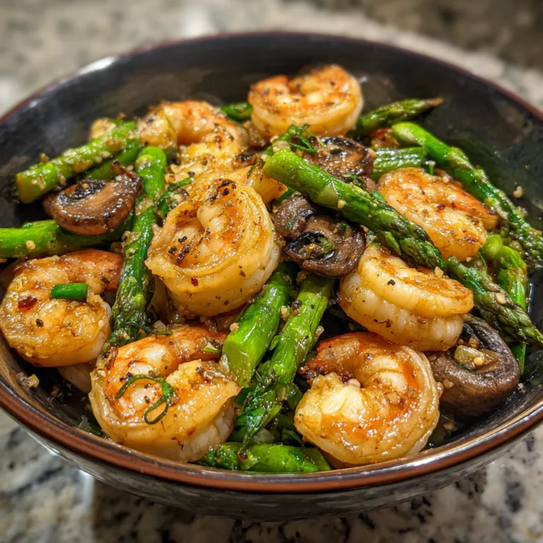 Garlic Butter Shrimp Skillet