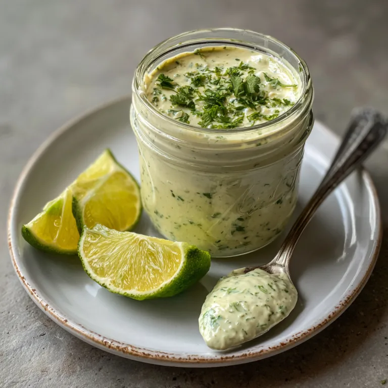 Creamy Cilantro Lime Sauce