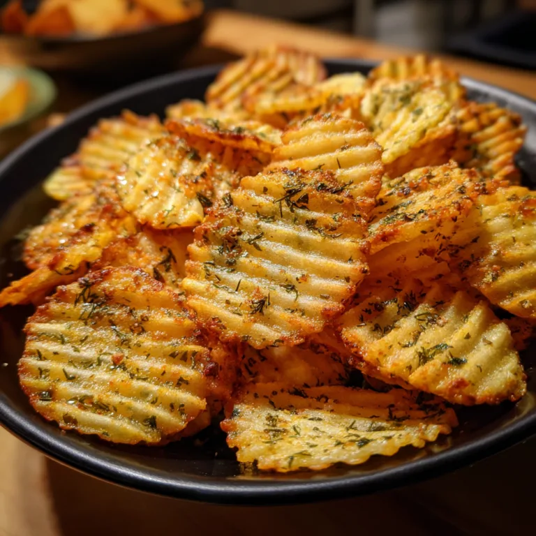Crispy Herbed Waffle Chips