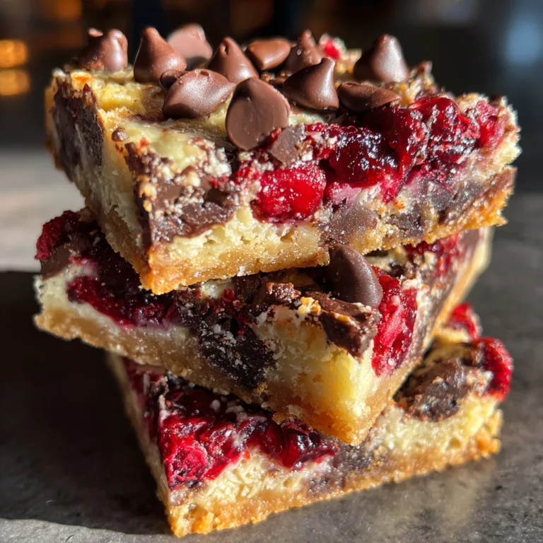 Cranberry Chocolate Chip Magic Bars