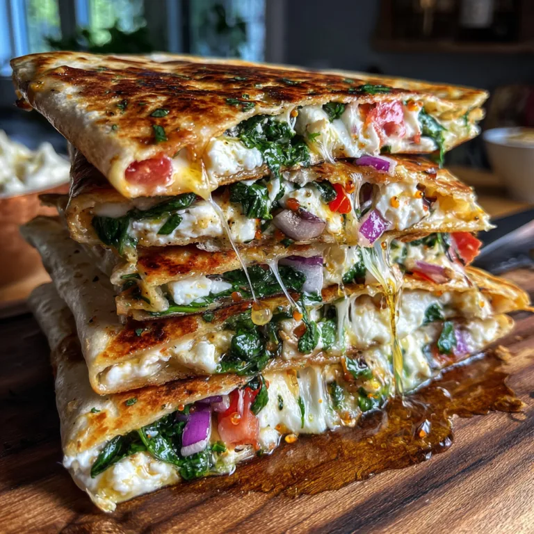 Crispy Mediterranean Quesadilla