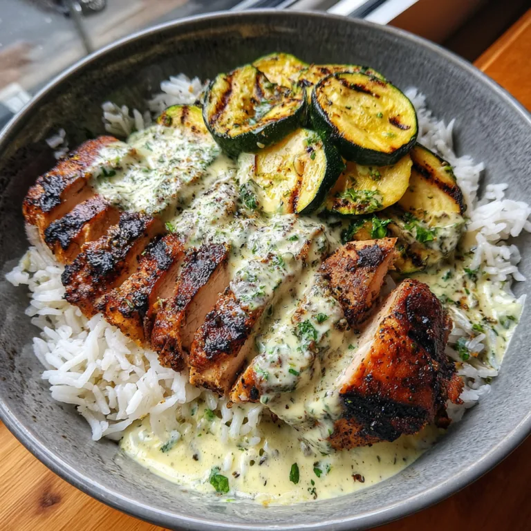 Grilled Chicken & Zucchini Rice Bowls