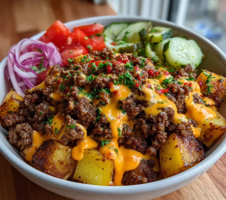 Easy and Flavorful Burger Bowls with Special Sauce