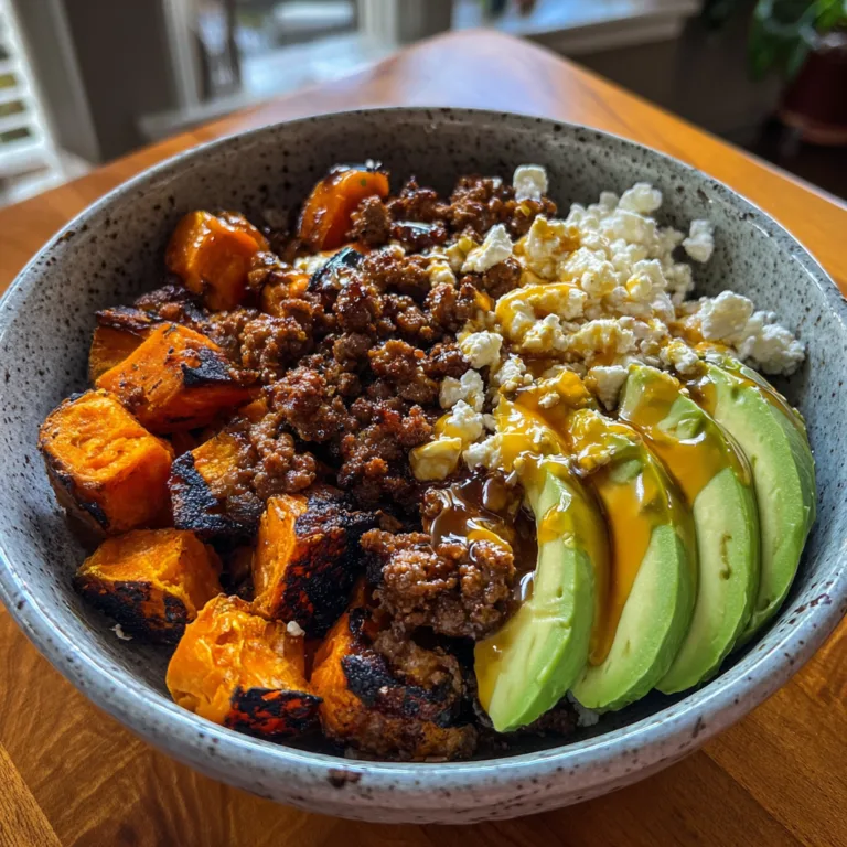 High Protein Hot Honey Beef Bowl
