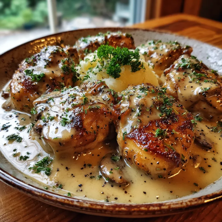 Authentic Irish Chicken in Whiskey Cream Sauce Recipe
