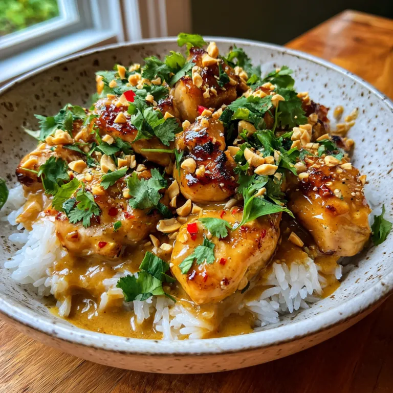Easy & Quick Irresistible Thai Peanut Chicken: A 30-Minute Miracle