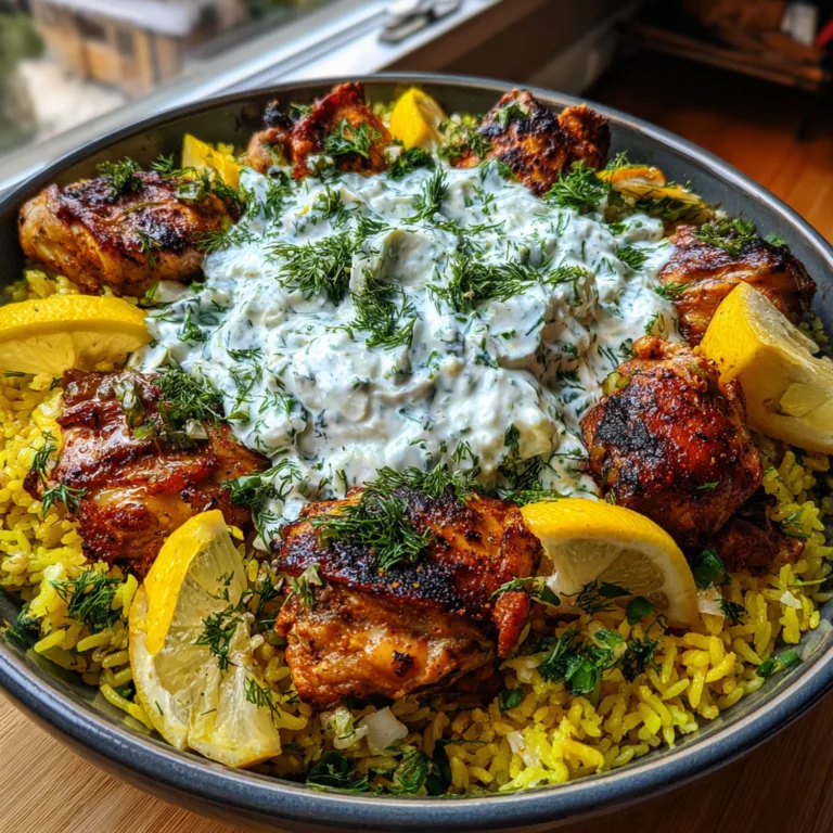 Dump And Bake Chicken Tzatziki Rice