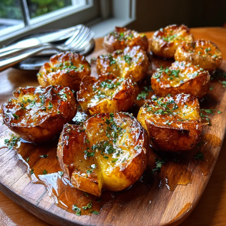 Crispy Garlic Herb Potatoes