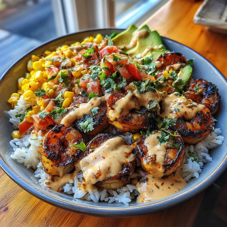Grilled Shrimp Bowl with Avocado