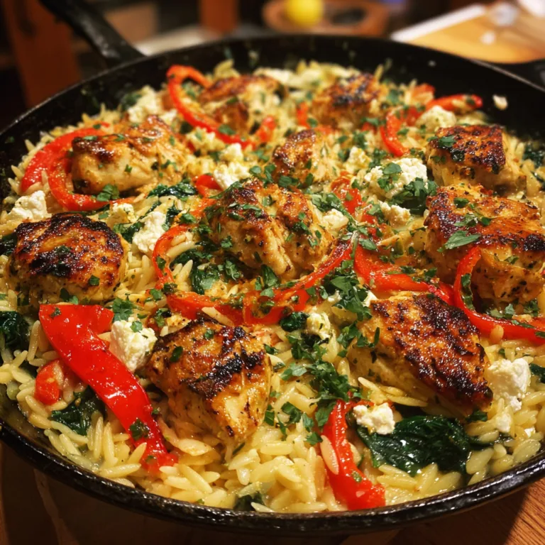 Lemon-Feta Chicken and Orzo