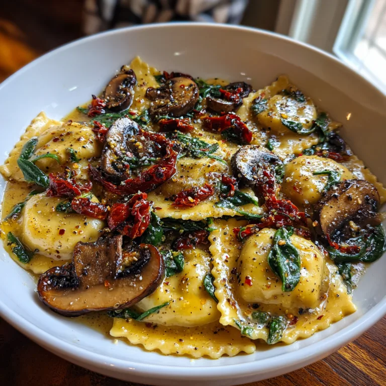 Tuscan Mushroom Ravioli
