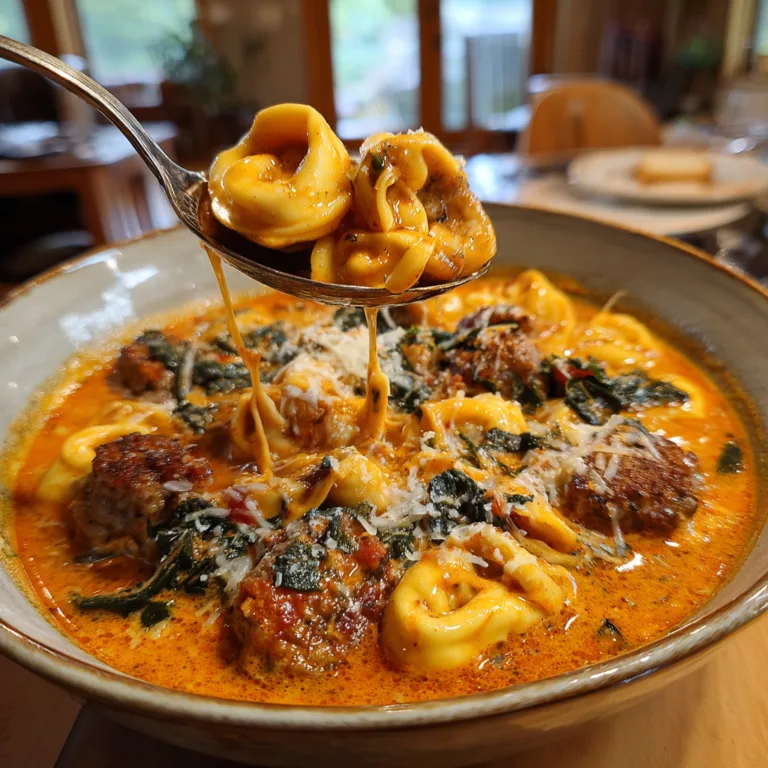 Creamy Parmesan Tortellini Soup