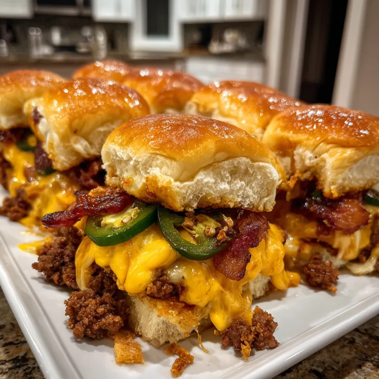 Cowboy Bacon Cheeseburger Sliders