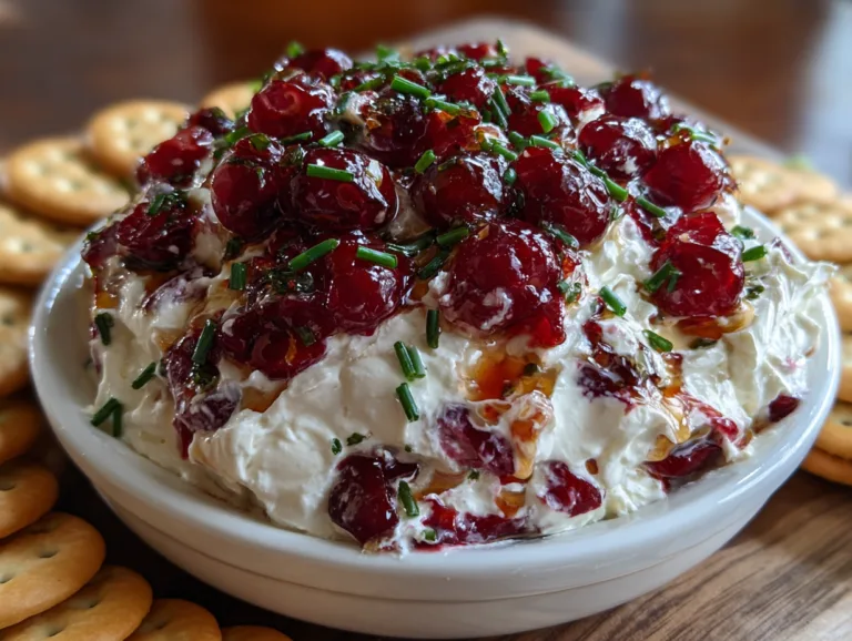 Cranberry Jalapeño Cream Cheese Dip