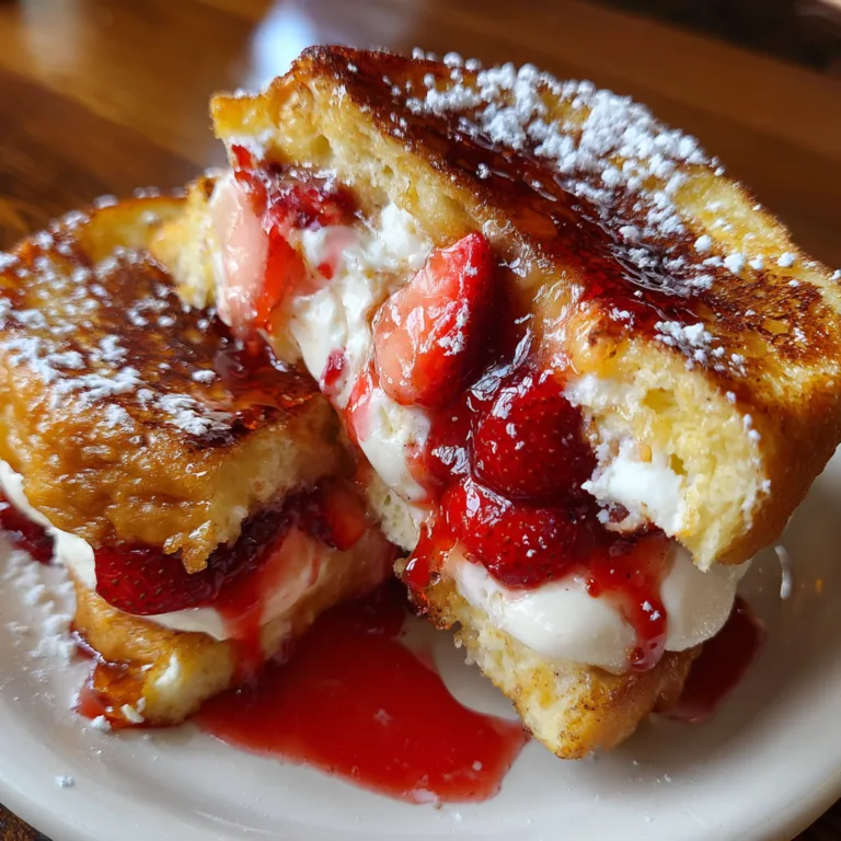 Fried Strawberry Cheesecake Sandwiches