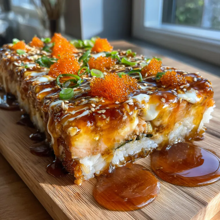 Spicy Salmon Sushi Bake