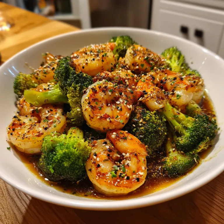 High-Protein Honey Garlic Shrimp