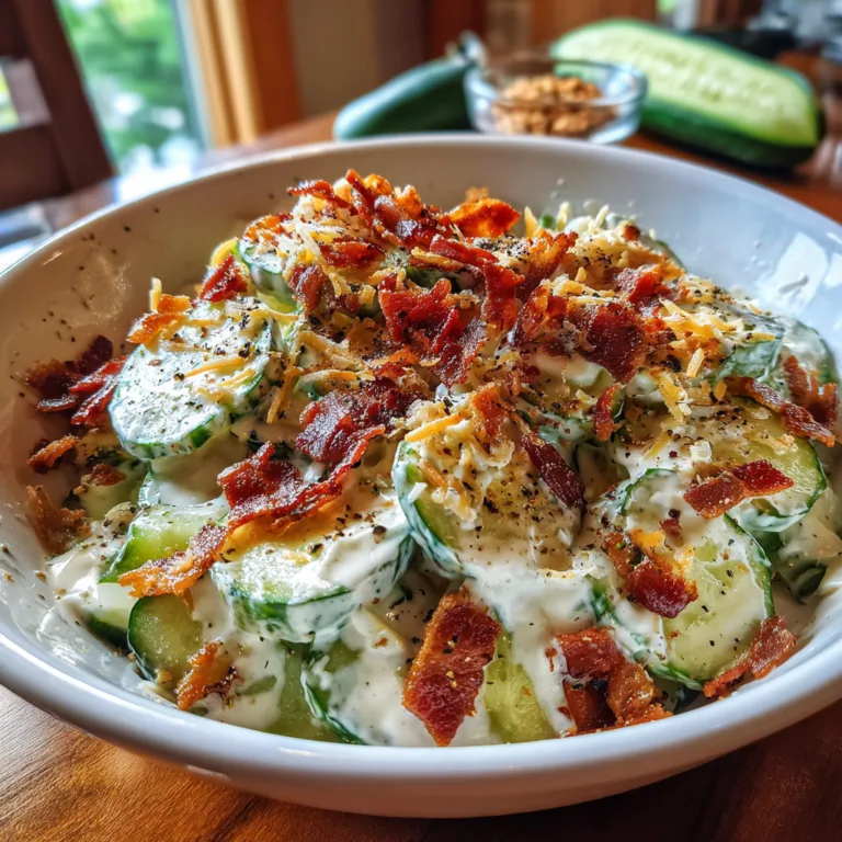 Crunchy Cucumber Caesar Salad
