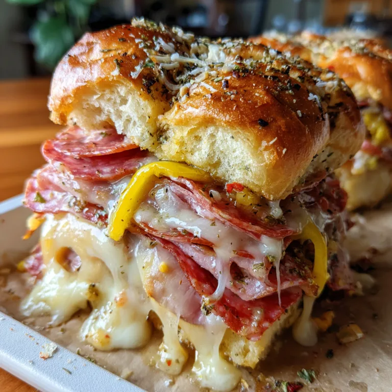 Easy Hot Italian Sliders