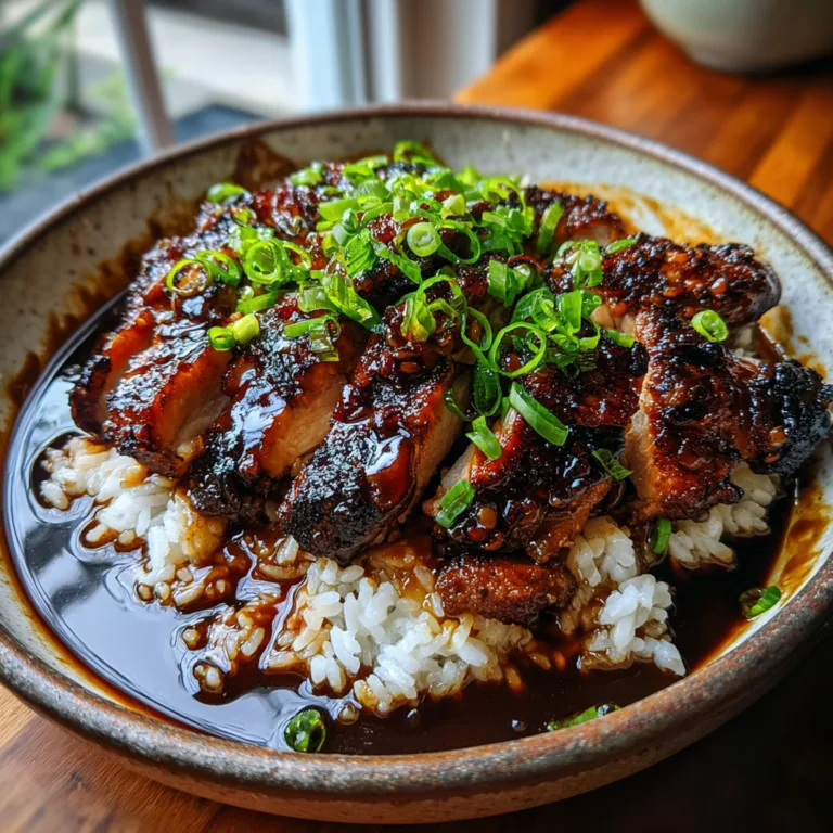 Caramelised Soy Chicken in Garlic Ginger Broth