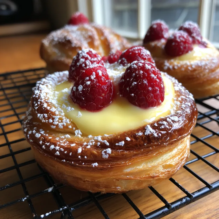 Sugar Raspberry Danish Bun Recipe
