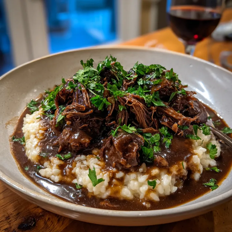 Braised Pot Roast & Parmesan Risotto