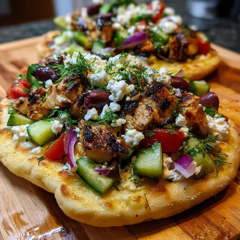 Greek Salad Cottage Cheese Flatbreads