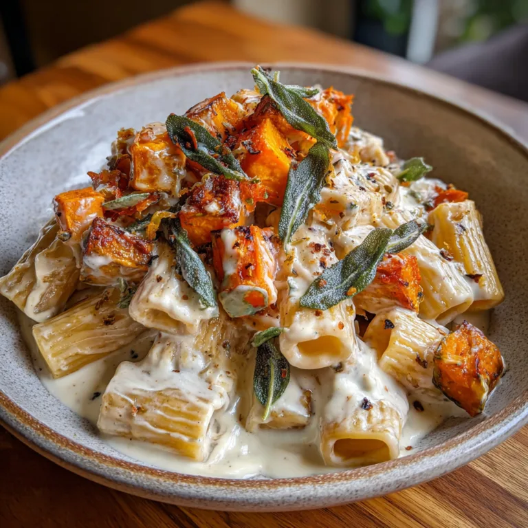 Viral Sweet Potato Goat Cheese Sage Pasta