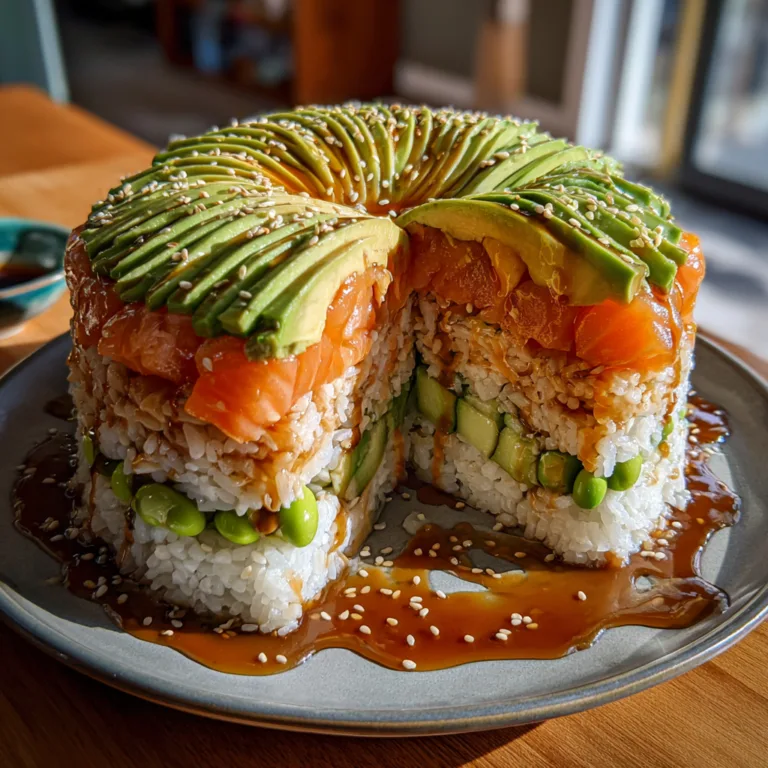 Ultimate Avocado Sushi Cake Recipe