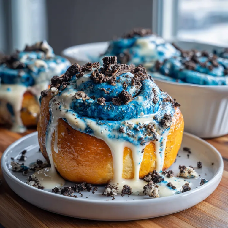 Blue Oreo Sweet Rolls