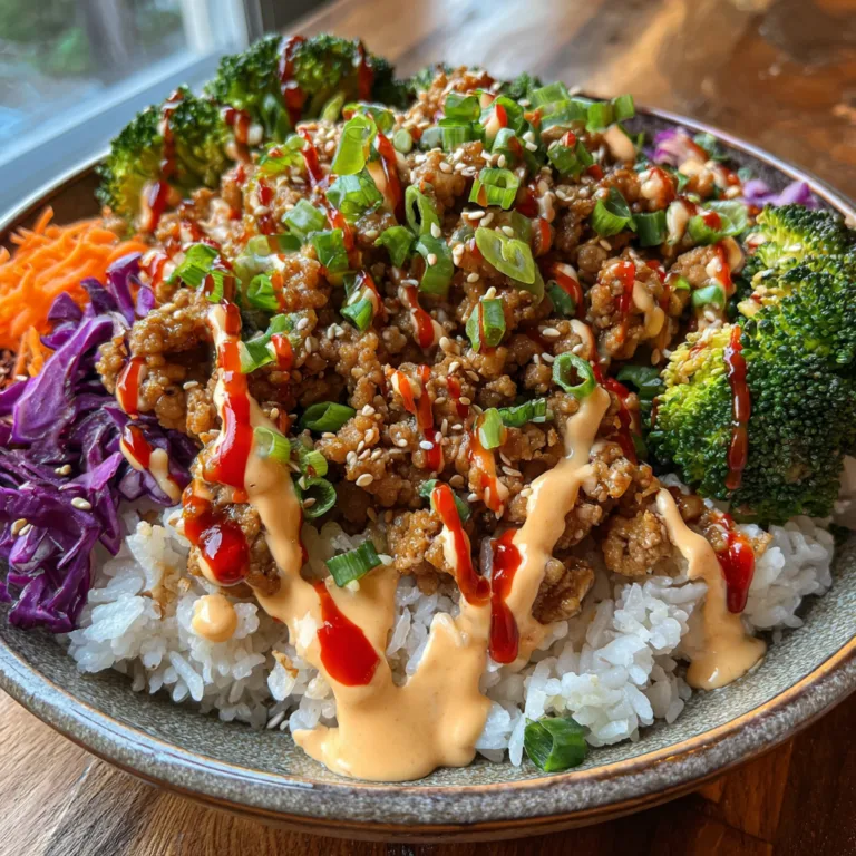 Bang Bang Ground Turkey Rice Bowls
