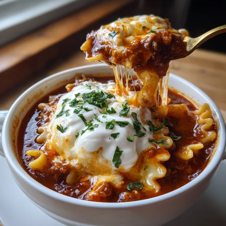 High Protein Lasagna Soup