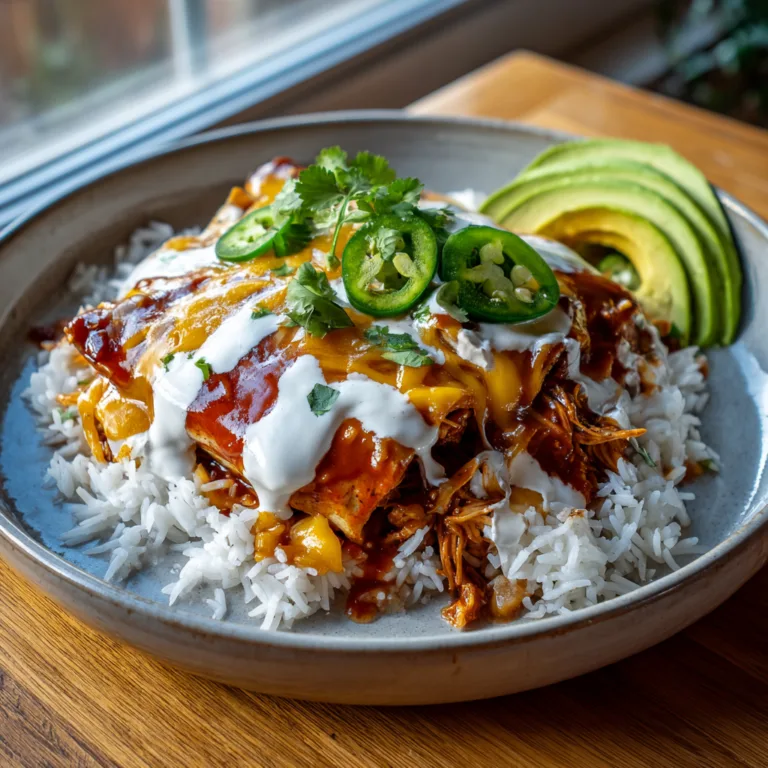 Easy Slow Cooker Chicken Enchiladas