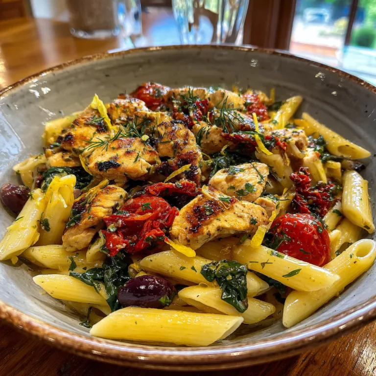 Greek Chicken Pasta